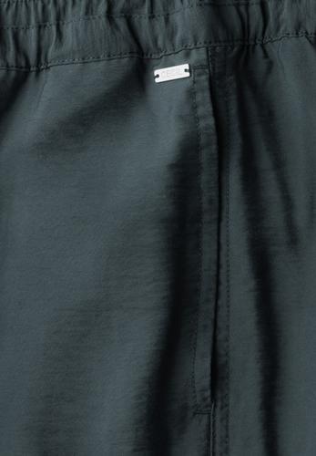 Wide Leg Strukturhose L/30 - Slate Khaki