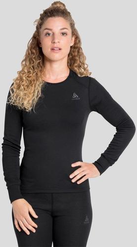 ODLO Damen Langarm Shirt BL TOP crew neck l/s ACTIVE WARM ECO S in Schwarz
