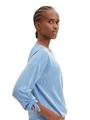 Loose Fit Langarmshirt mit Raffärmeln XL Loose Fit - Small Mid Blue White Stripe