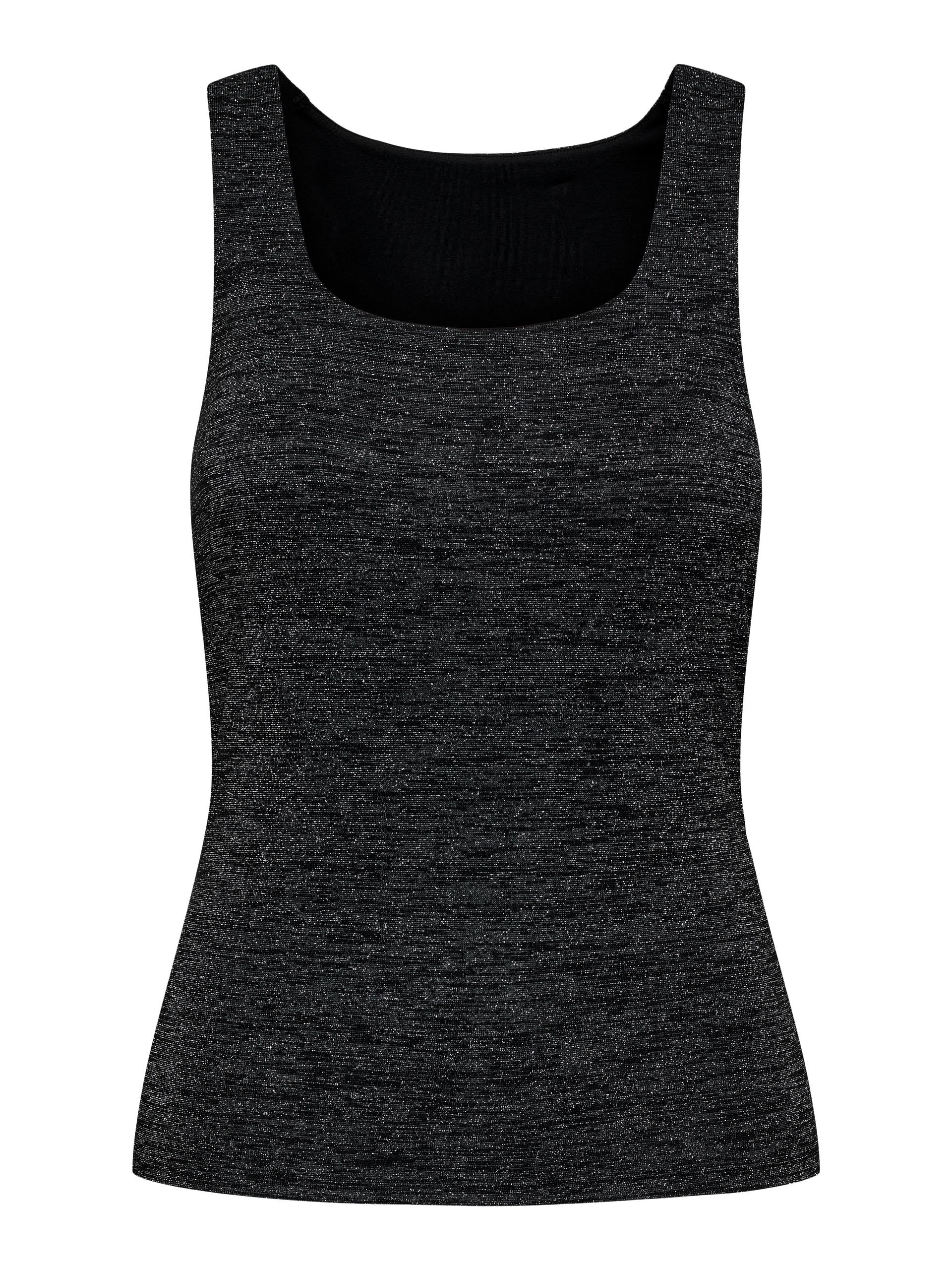 ONLROMA S/L 2-WAYS SHINE TOP JRS S Normal geschnitten - Black
