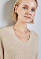 Kuscheliger V-Neck Pullover 38 - Sheer Beige Mel.