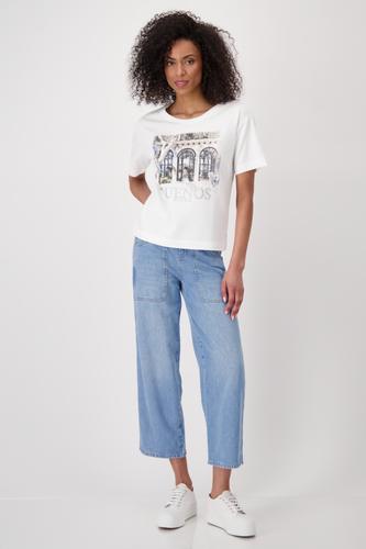 T-Shirt mit Lodge-Print 38 - Cream