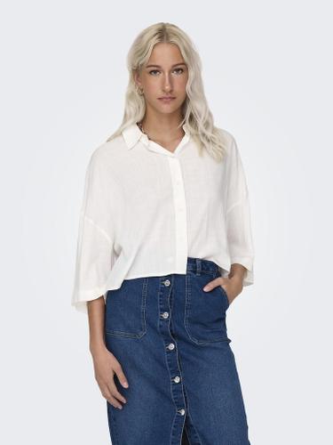 ONLASTRID LIFE 2/4 CROP SHIRT WVN N