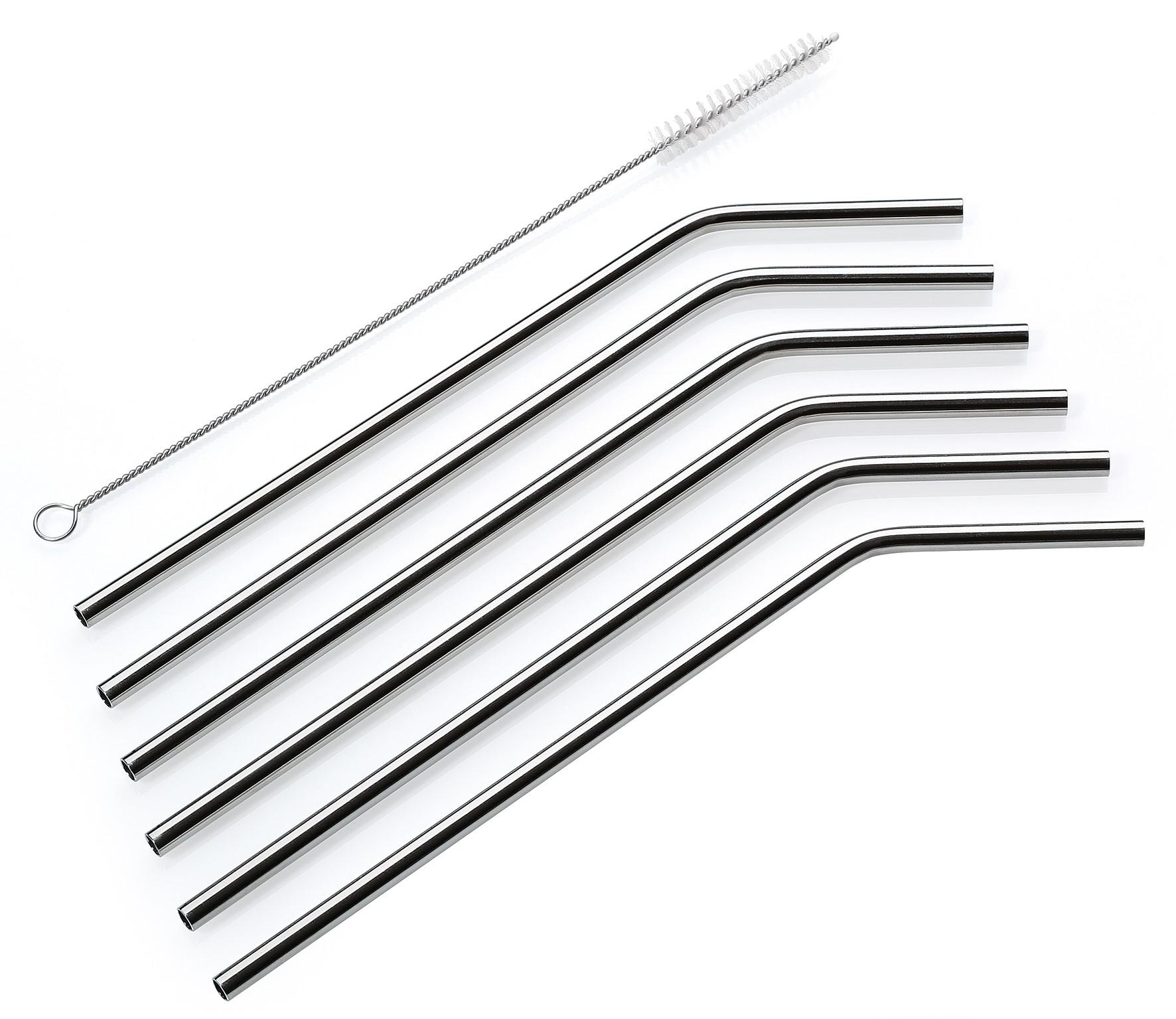 Trinkhalme STEEL - 6er Set