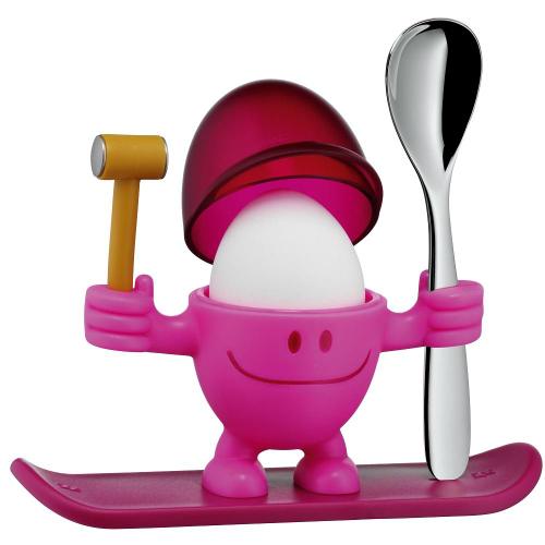 Eierbecher McEgg mit Löffel, Pink