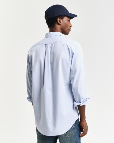Regular Fit Classic Popeline Hemd S - Light Blue