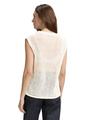 Pullunder mit Lochmuster XXL Regular Fit - Whisper White