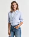 Regular Fit Leinenbluse mit Streifen 38 - Perfect Blue