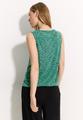 Burn-Out Print Top S - Fresh Apple Green