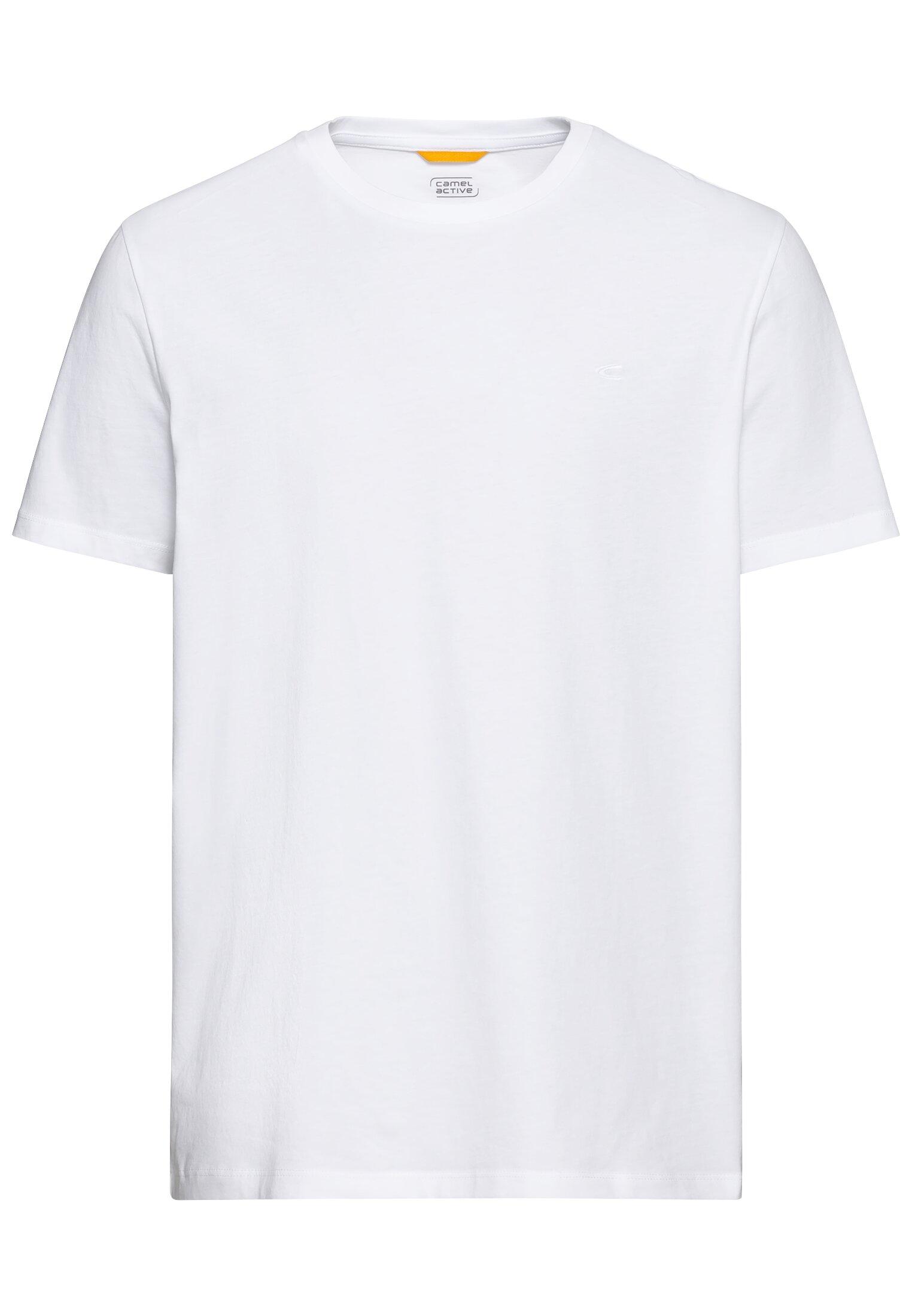 Basic T-Shirt aus nachhaltigem Organic Cotton Weiß 5XL