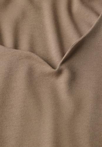 Shirt mit Herzausschnitt 42 - Honey Sand