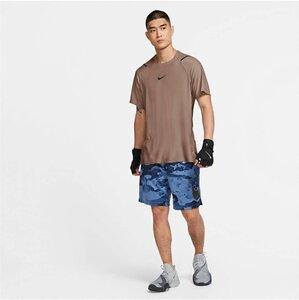 NIKE Herren Trainingsshirt "Pro" Kurzarm M in Braun