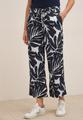 Gemusterte Wide Leg Hose L/7/8 Hosen - Urban Dark Blue