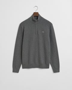 Troyer mit Mikrostruktur XXL - Dark Grey Melange