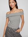 VISALJA OFF SHOULDER TOP M Normal geschnitten - Cloud Dancer