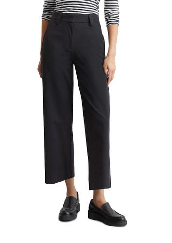 Interlock-Jersey-Hose wide Blau 34