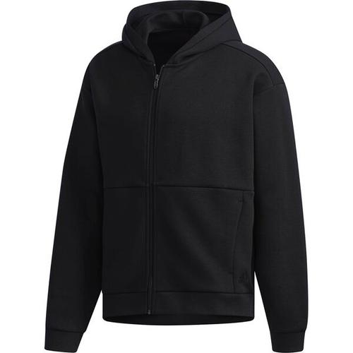 ADIDAS Herren Sport 2 Street Doubleknit Sweat Kapuzenjacke S in Schwarz