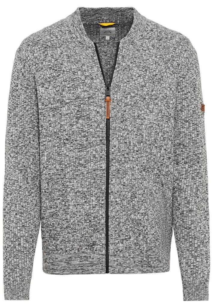 Strickjacke aus einem soften Baumwollmix Grau XXL