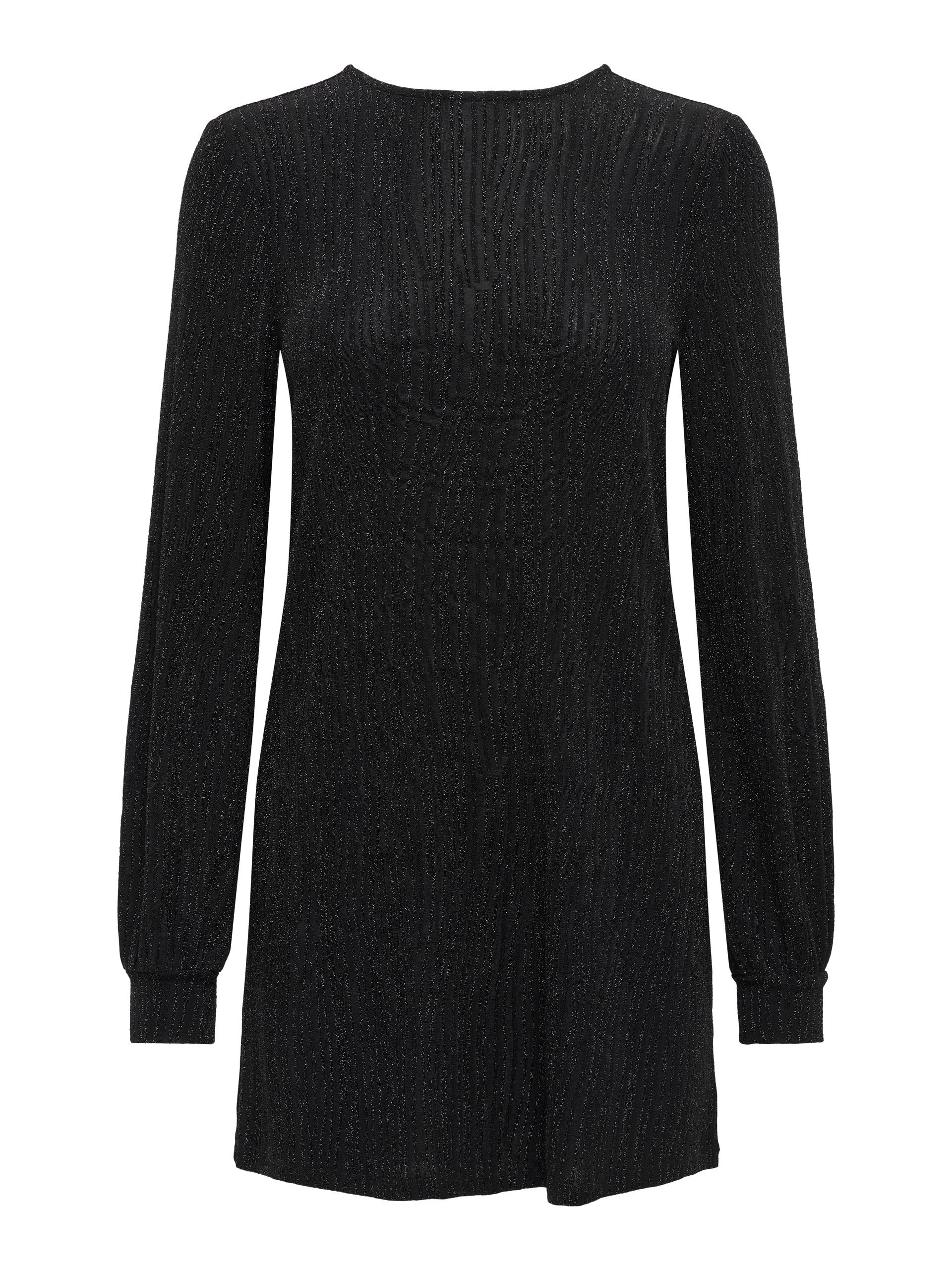 ONLCAROL L/S GLITTER BOW DRESS JRS Schwarz S