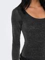 ONLAMERA L/S GLITTER BODY JRS XS - Black