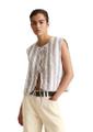 Gestreifte Weste regular M Regular Fit - Offwhite_multi_01