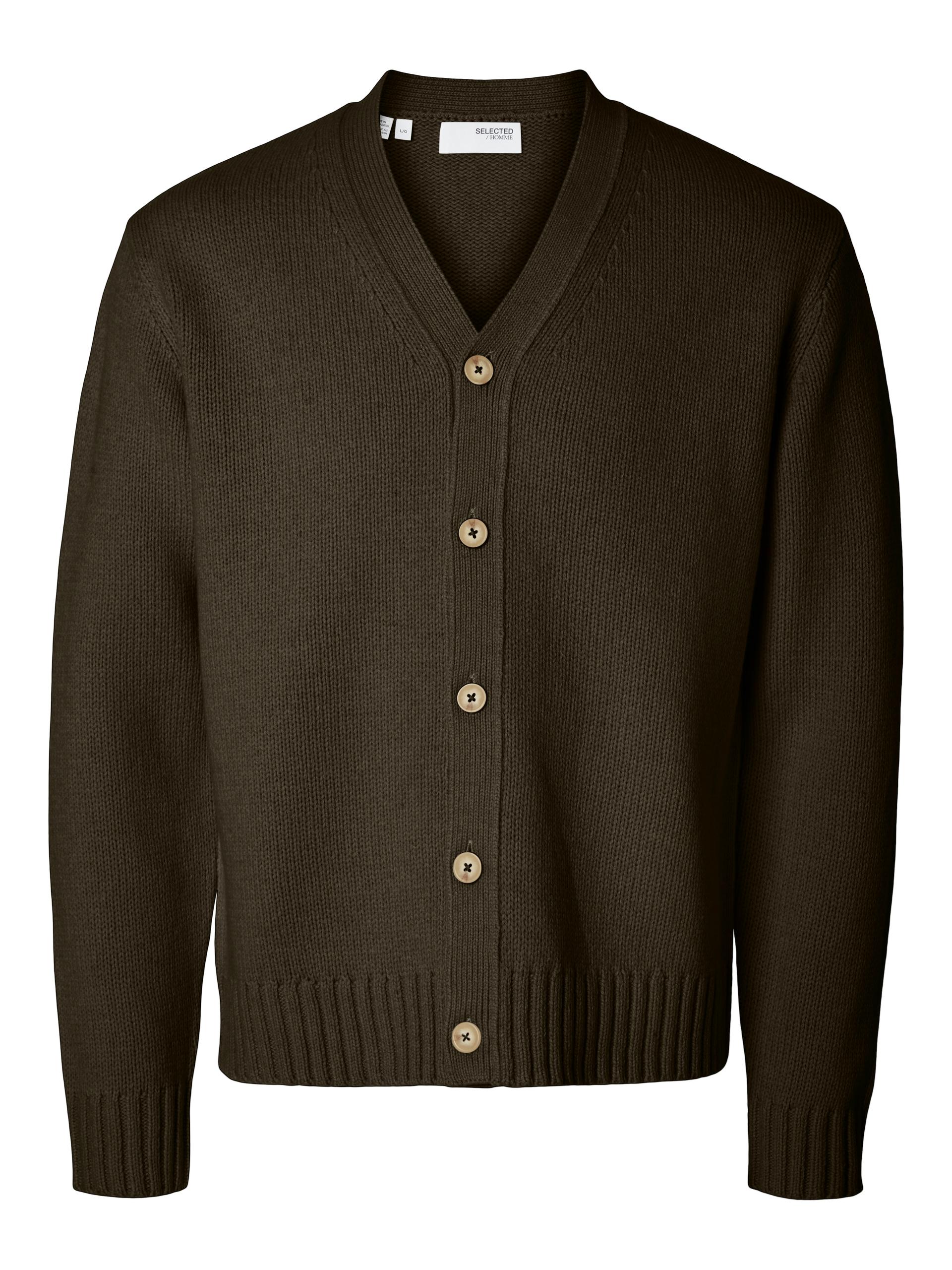 SLHCODY LS KNIT RELAXED CARDIGAN NOOS M Locker geschnitten - Demitasse