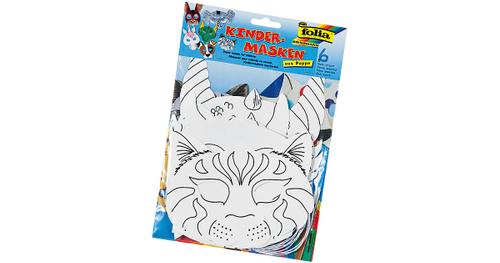 Kindermasken Tiermotive, 6 Stück