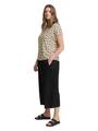 Plus Size - T-Shirt mit V-Ausschnitt 46 Regular Fit - Natural Zig Zag Design