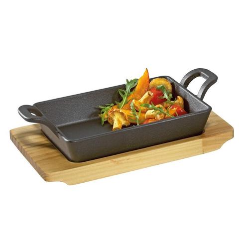 BBQ Servierpfanne mit 2 Griffen