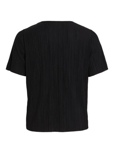 VIPLISA O-NECK S/S TOP - NOOS M Normal geschnitten - Black Beauty