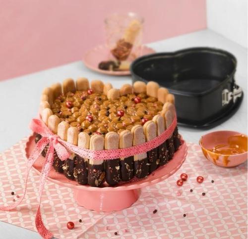 Herzkuchen Inspiration 7cm Ø26cm schwarz