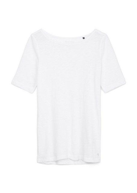 Slub-Jersey-T-Shirt regular M Regular Fit - White