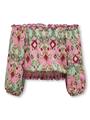 KOGGLOW LIFE OFF SHOULDER TOP AOP WVN 140 Normal geschnitten - Tofu