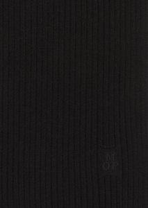 Rippstrick-Schal OSO - Black