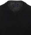 Pullover mit V-Ausschnitt uni 004430 XL Basic Knitwear - Schwarz