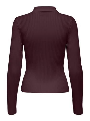 ONLELISA L/S RIB POLO RP KNT XS Normal geschnitten - Winetasting