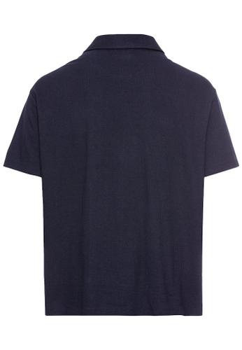 Blouson mit Stehkragen Blau 58