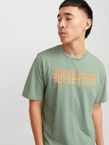 JJTEX TEE SS CREW NECK L Normal geschnitten - Iceberg Green