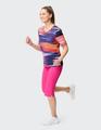 DOMINIQUE T-Shirt 42 - Fuchsia Red Print