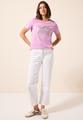 T-Shirt mit Folienprint L - Cherry Blossom Pink