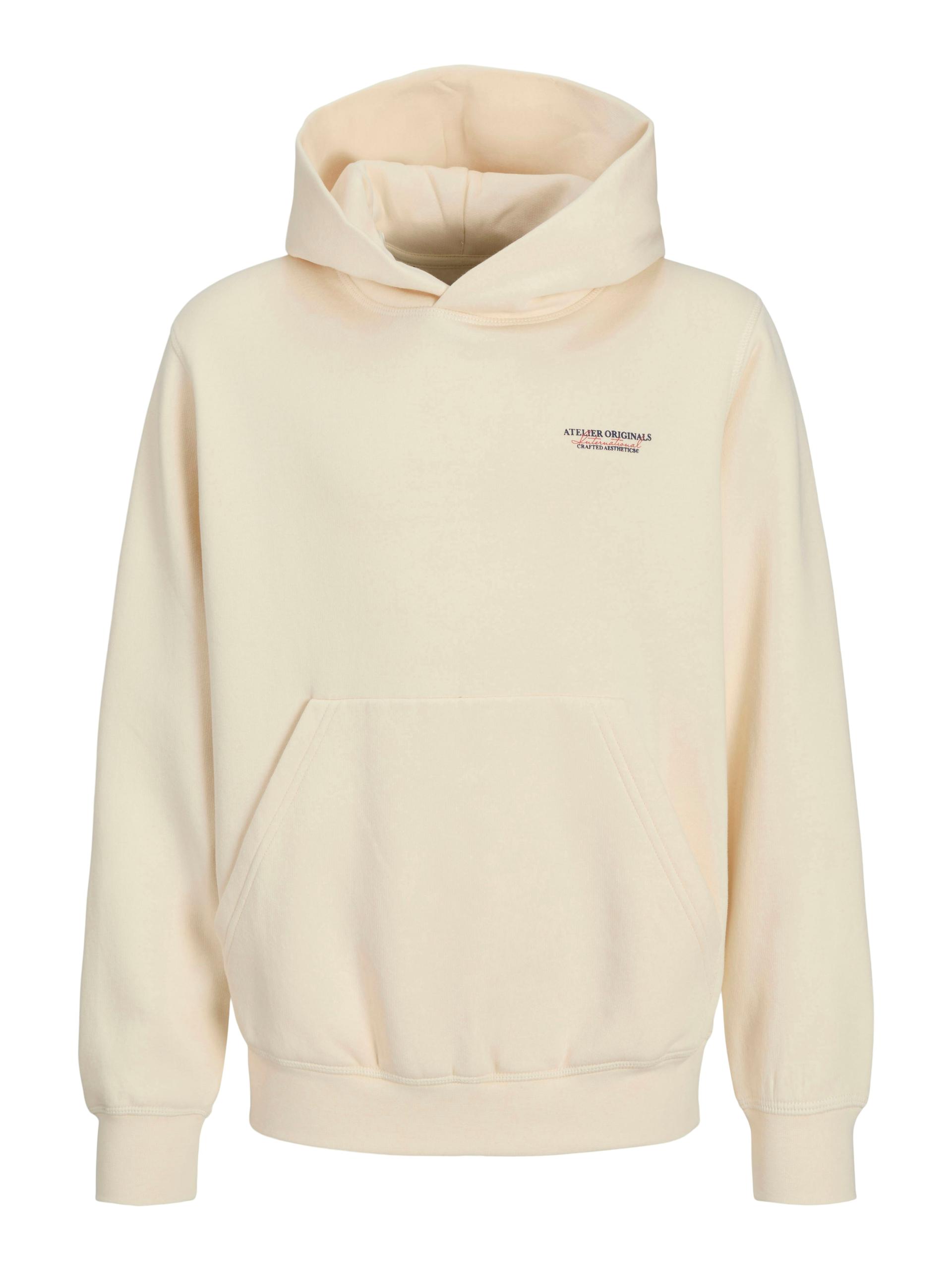 JORISLINGTON BACK SWEAT HOOD SN JNR 152 Locker geschnitten - Antique White