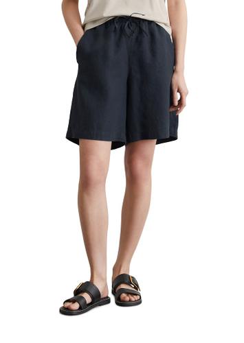 Leinenshorts straight 44 Straight - Muted Blue