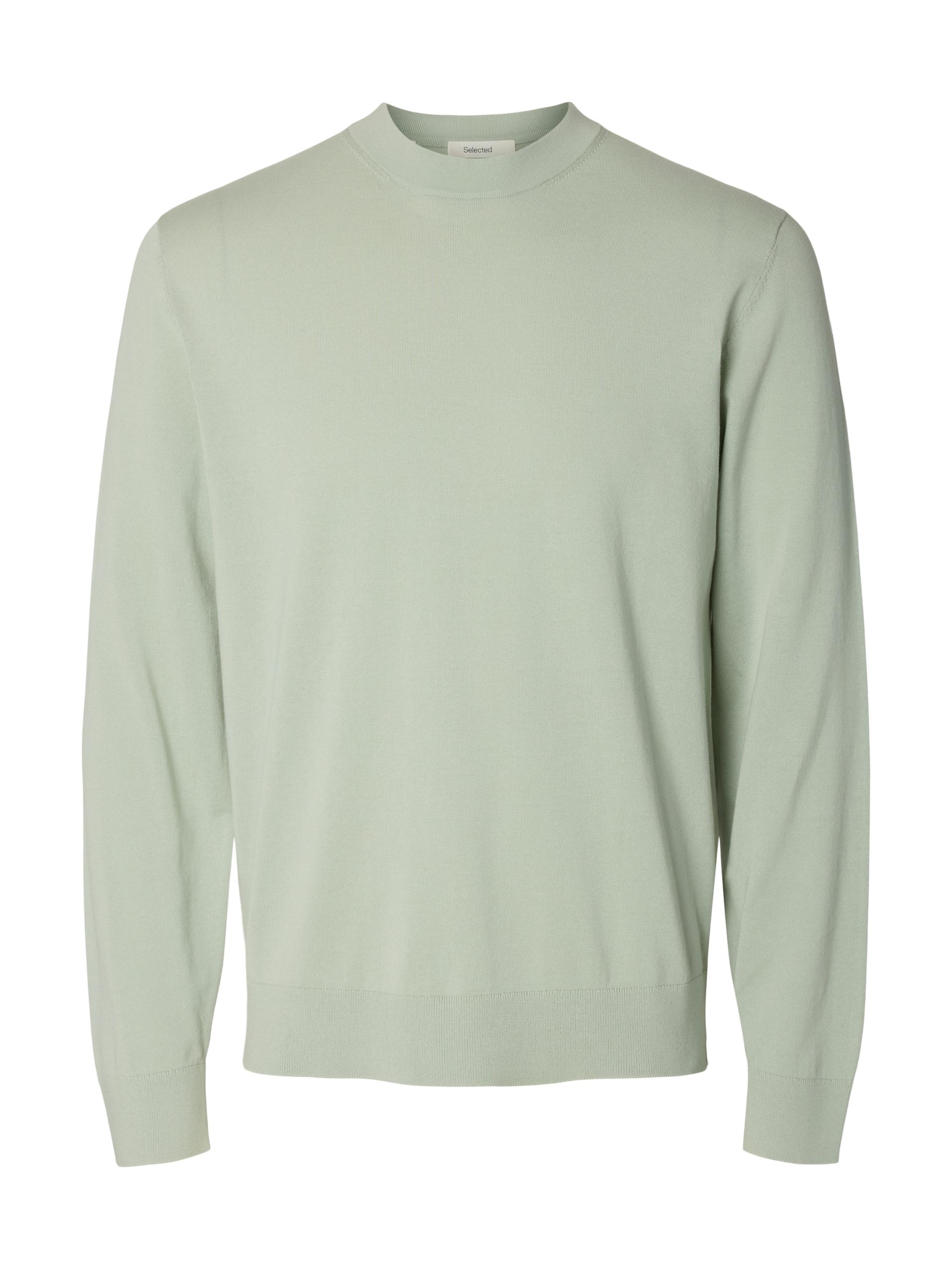 SLMTORINO LS KNIT CREW NECK NOOS L Normal geschnitten - Aqua Gray