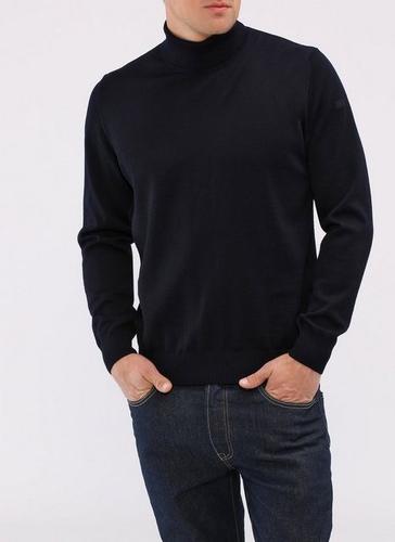 MAERZ Muenchen Rollkragenpullover »Merino Superwash« unifarben