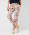 Style Mel S 38 Flatfronthose, Damenhose, Reißverschluss, Mit Bindegürtel, Konischer Beinverlauf, Normale Leibhöhe, Relaxed Fit, Schmale Fußweite - Sea Shell