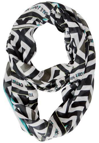 Print Loopschal A - Black