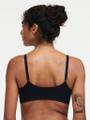 SOFTSTRETCH Bustier mit Rundhalsausschnitt Schwarz M/L