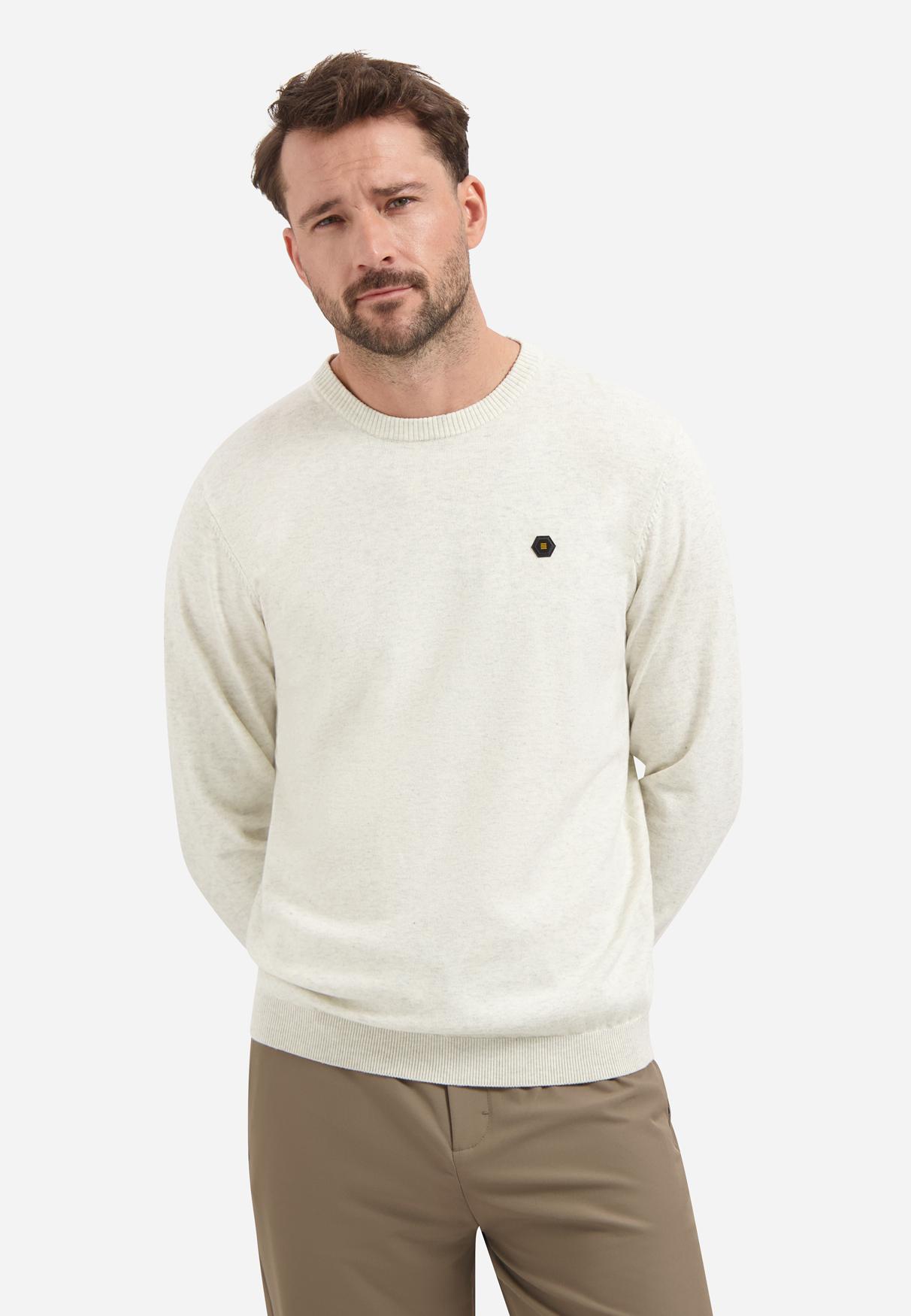 Pullover Crewneck 2 Coloured Melange L Regular Fit - Kit Melange