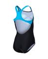 ARENA Kinder Schwimmanzug GIRL'S MULTI PIXELS SWIMSUIT SWIM PRO BACK L 128 in Schwarz