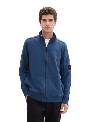 Sweatjacke mit Stehkragen XXXL Regular Fit - Nighttime Blue